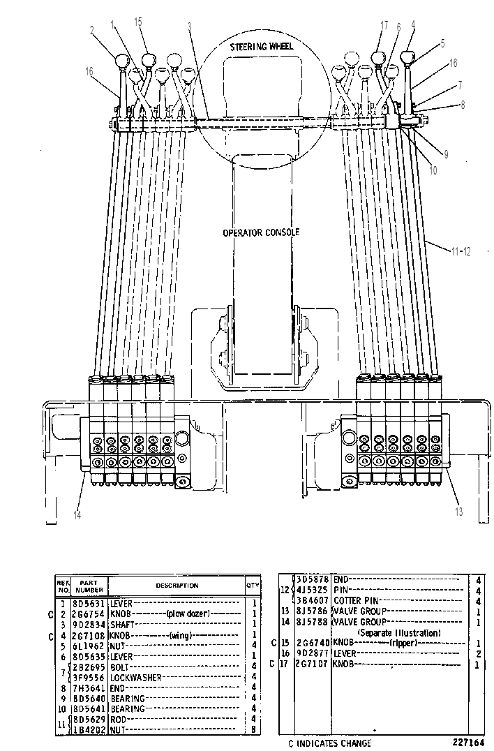 LINKAGE AND VALVE GROUP 2G7005 CAT