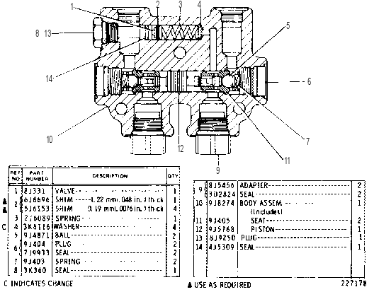 Клапан 3G5832 CAT