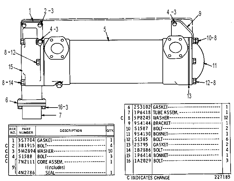 COOLER GP-OIL 9S4139 CAT