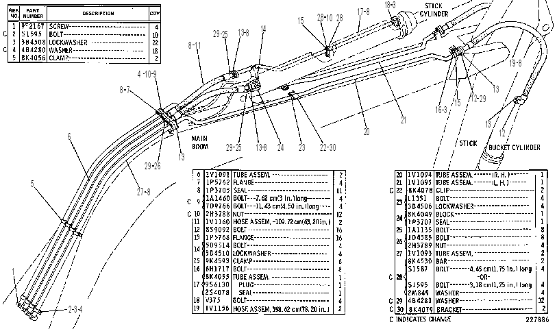 BOOM LINES GROUP 8K2672 CAT