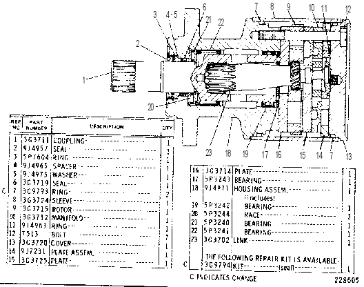 Героторный мотор 8J5407 CAT