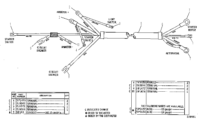 Жгут проводов 8K9561 CAT