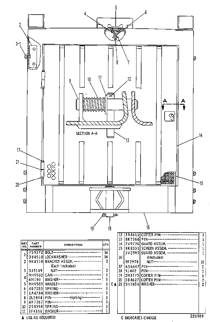 Защита радиатора 3V2596 CAT