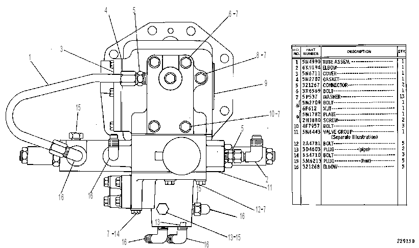 SHUTOFF GP-CONTROL 5N5328 CAT