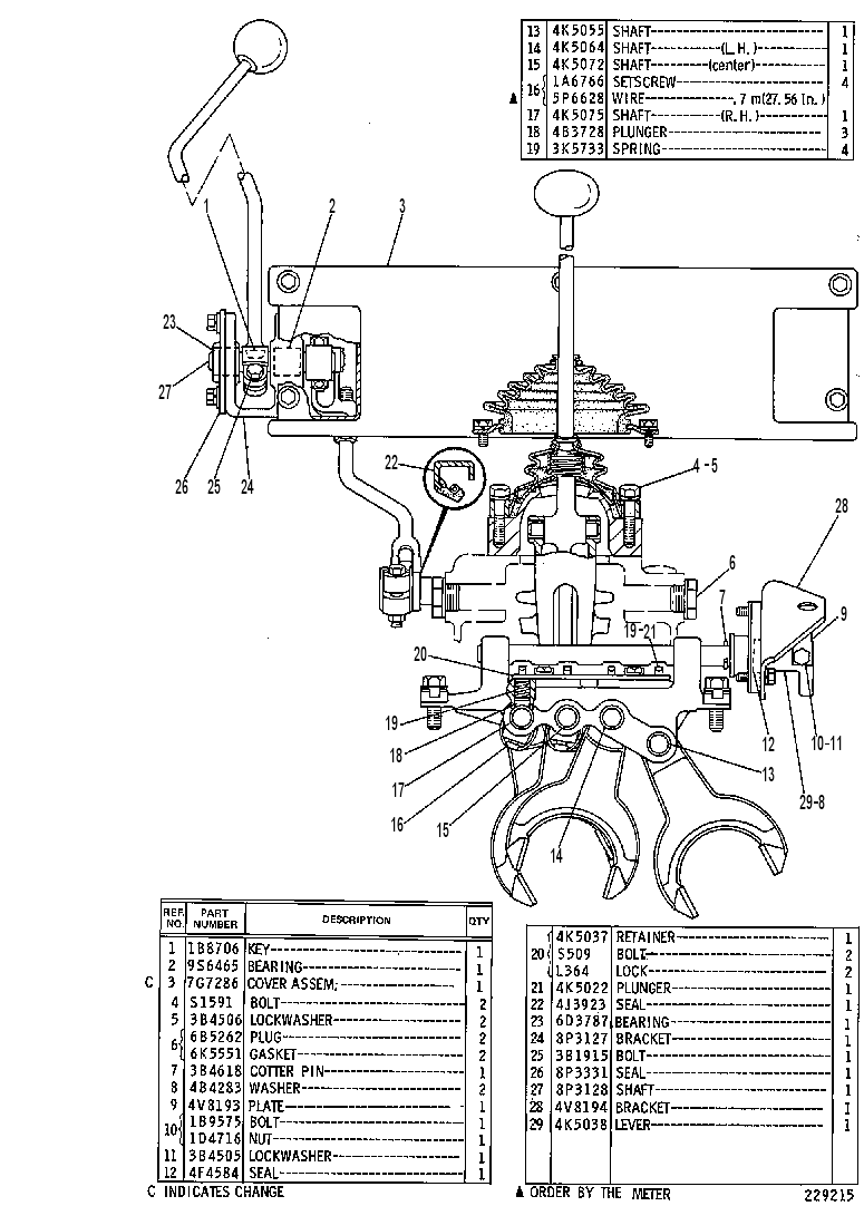 CONTROL GP-GEARSHIFT 3V0638 CAT