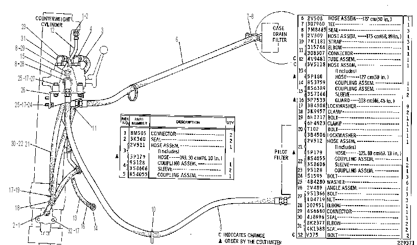 LINES GP-REAR 8K1604 CAT