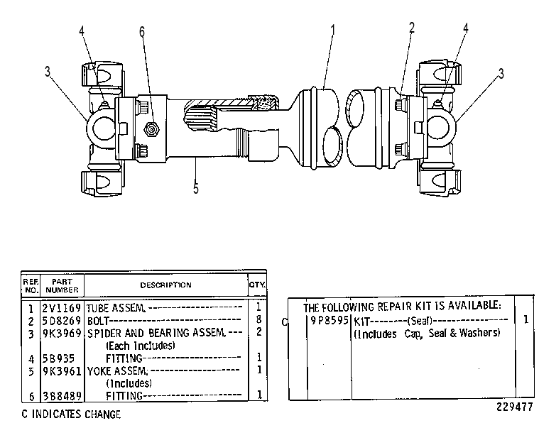 Скользящее соединение 2V1170 CAT