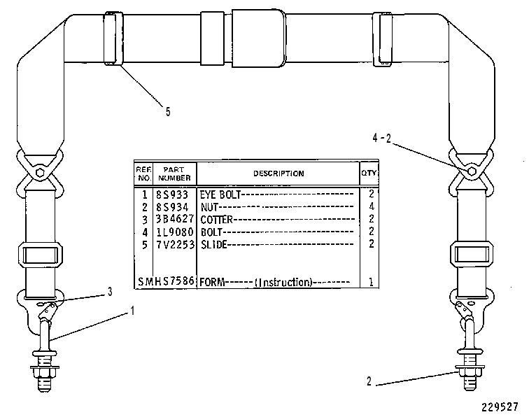 SEAT BELT GROUP 7V9505 CAT