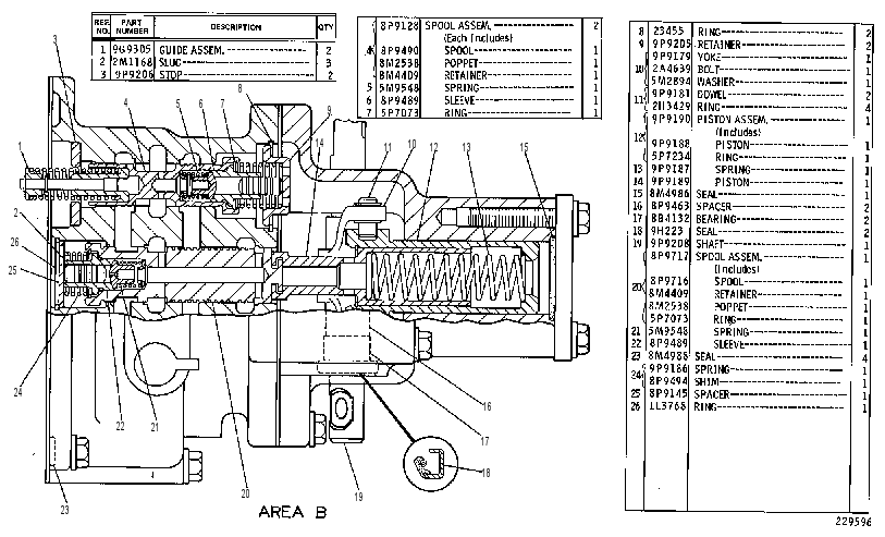 Клапан управляющий 9G5849 CAT