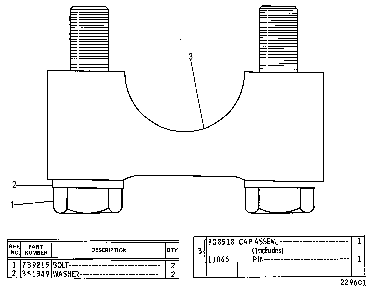 CAP GP-TRACK ROLLER & IDLER 9G8519 CAT