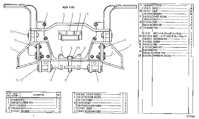 Крепление ROPS 3V2864 CAT