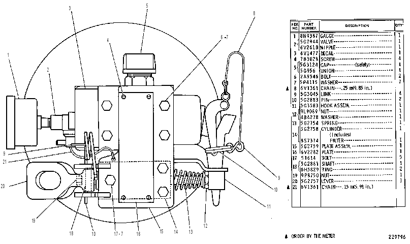 VALVE & CYLINDER GP 5G2800 CAT