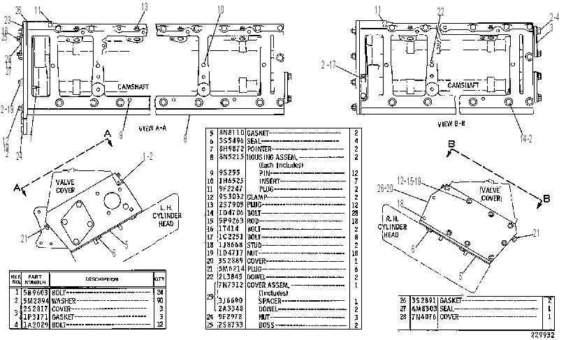 CAMSHAFT HOUSING GROUP 8N5281 CAT