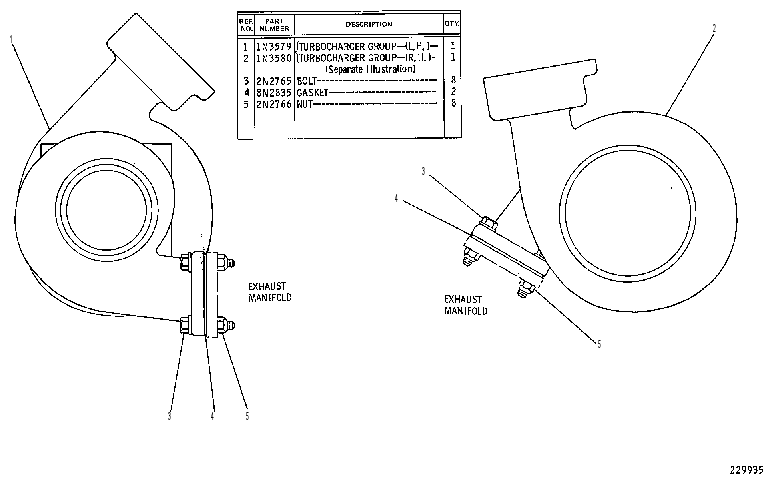 TURBOCHARGER GROUP 8N4103 CAT