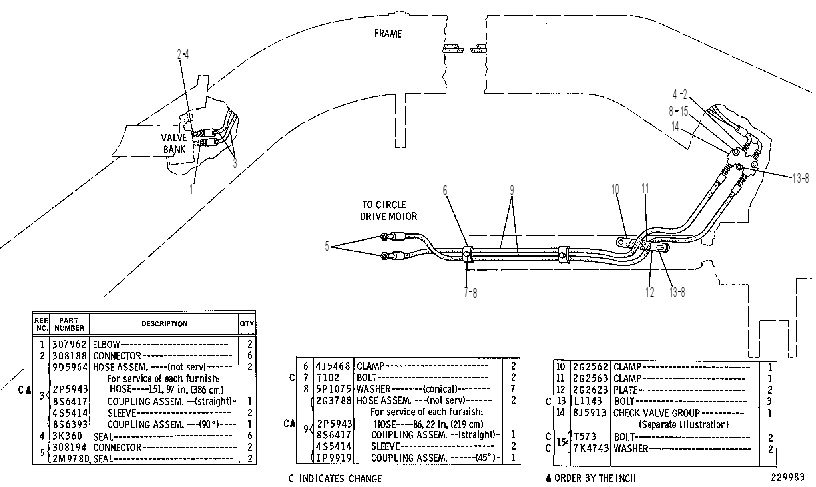 Трубопроводы гидравлические 2G3490 CAT