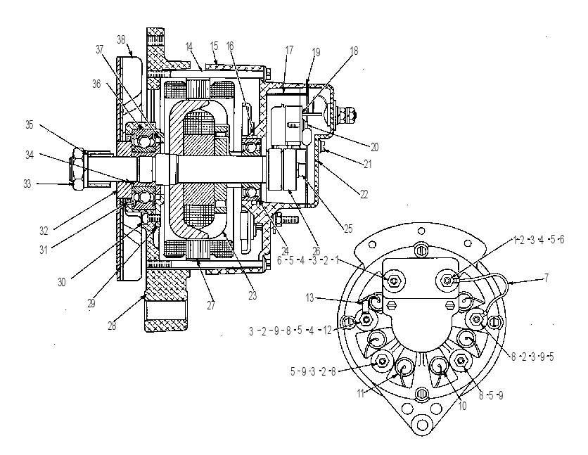 ALTERNATOR AS-CHARGING 2N7759 CAT