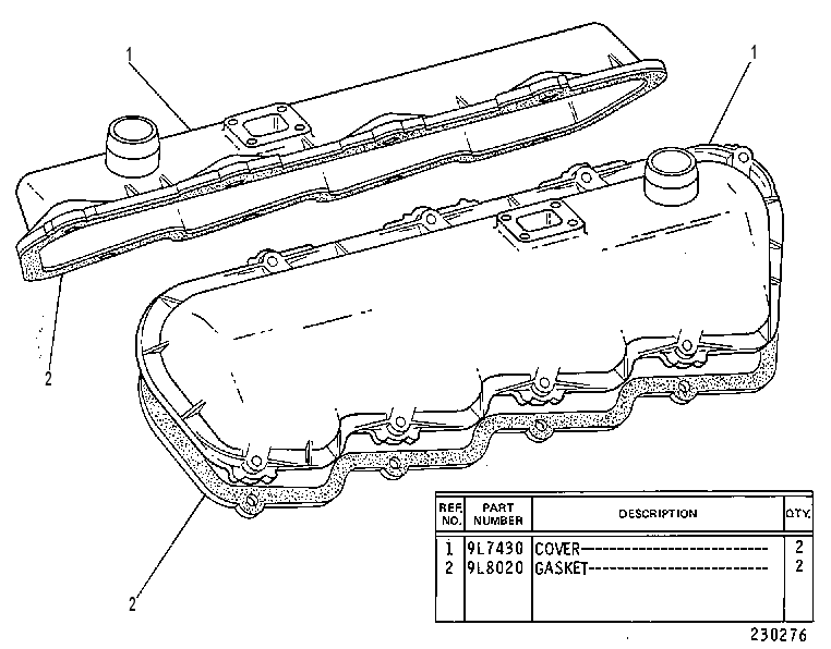 VALVE MECHANISM COVER GROUP 1W1178 CAT