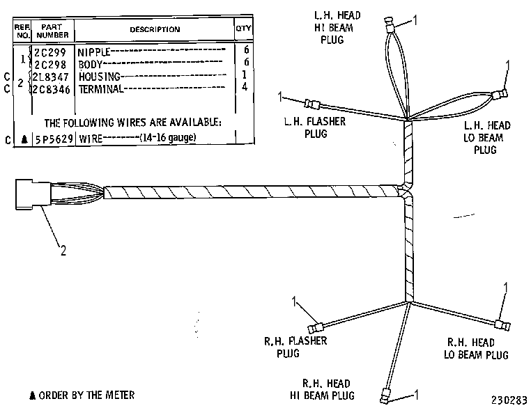 Жгут проводов 2C8126 CAT