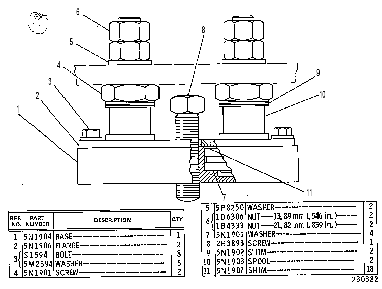 MOUNTING GP-SOUND ISOLATION 5N1900 CAT