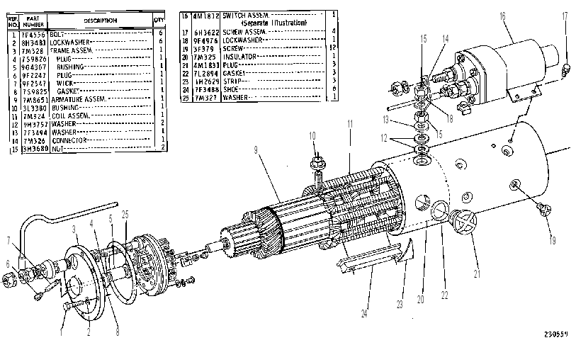 ELECTRIC STARTING MOTOR GROUP-DELCO-REMY-24 VOLT 9G6097 CAT
