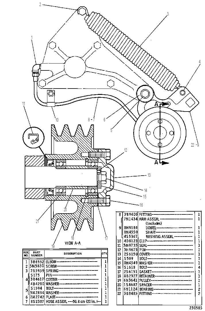 BELT TIGHTENER GP 7N1330 CAT