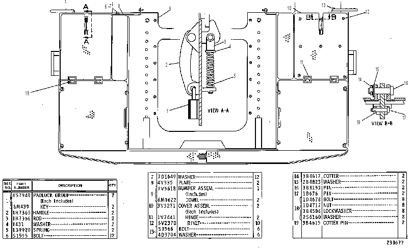 BUMPER & DRAWBAR GP 7V5619 CAT