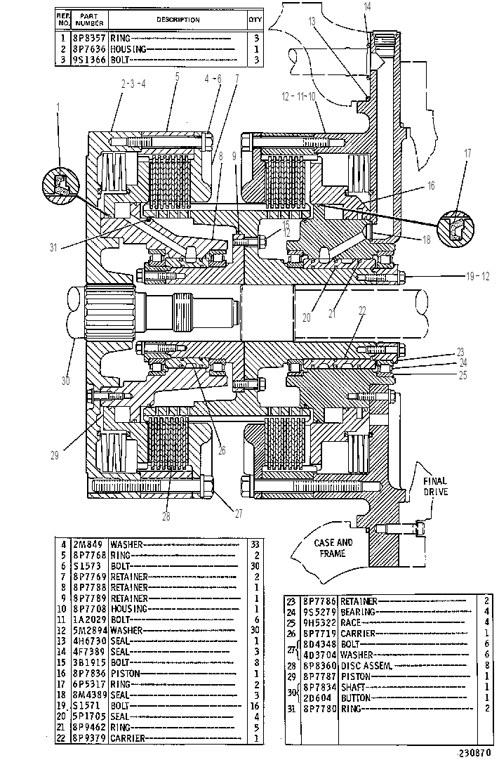 CLUTCH & BRAKE GP-STEERING 6P4379 CAT