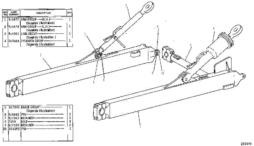 PUSH ARM GP-STABILIZER 9J6674 CAT