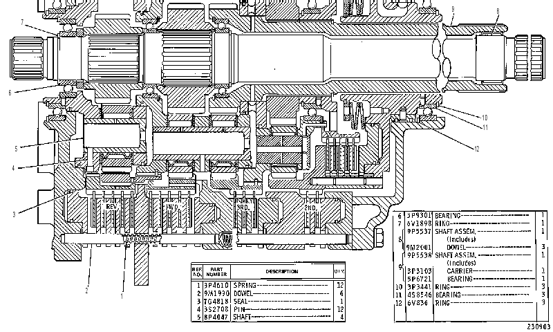 Планетарная передача 6P3941 CAT
