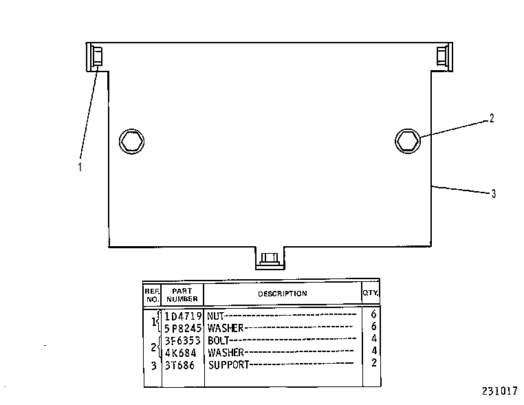 NON-ROLL-OVER PROTECTIVE STRUCTURE CONVERSION ARRANGEMENT 9G7700 CAT