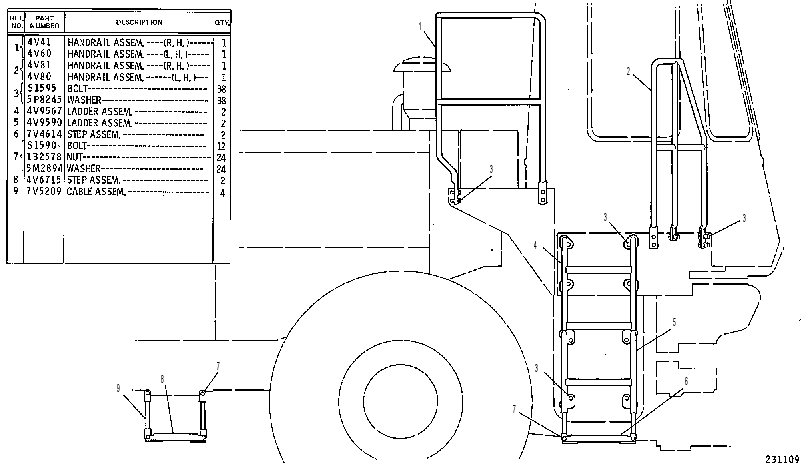 Лестница 2V4239 CAT