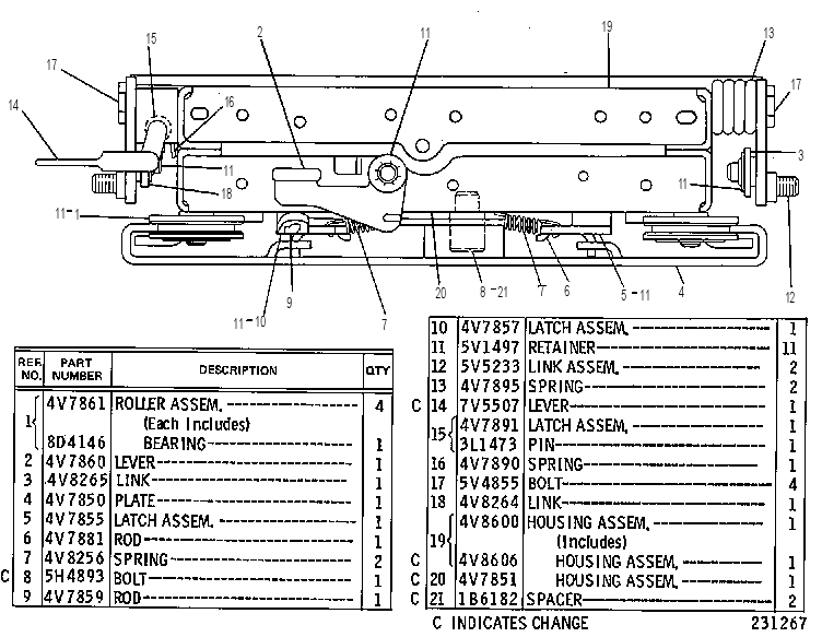 Регулятор сиденья 4V8599 CAT
