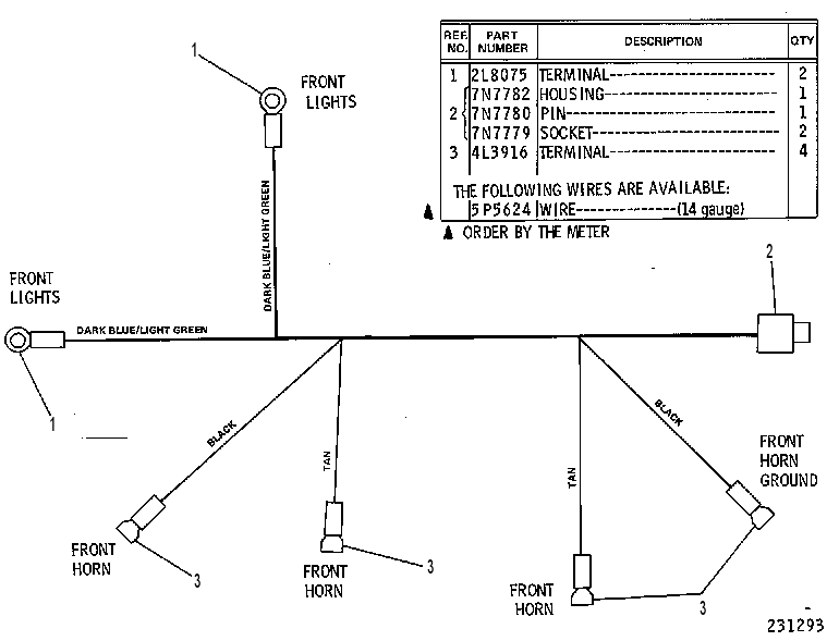 Жгут проводов 7G8407 CAT