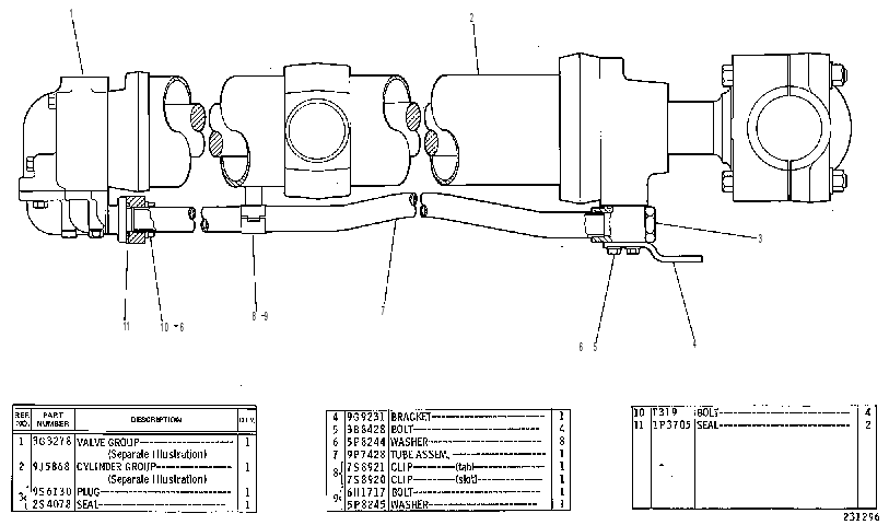 VALVE & CYLINDER GP 6P8853 CAT