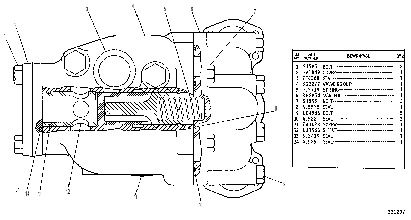VALVE GP-QUICK-DROP 3G3278 CAT