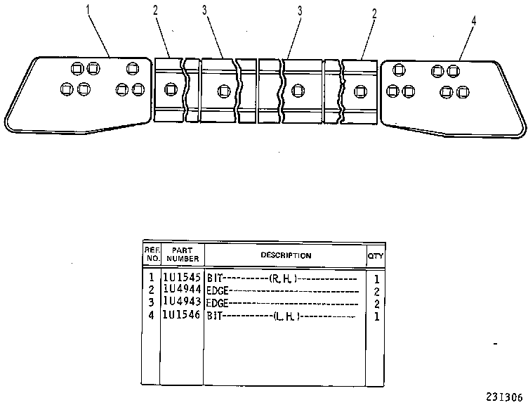 BIT & CUTTING EDGE GP 4T0047 CAT