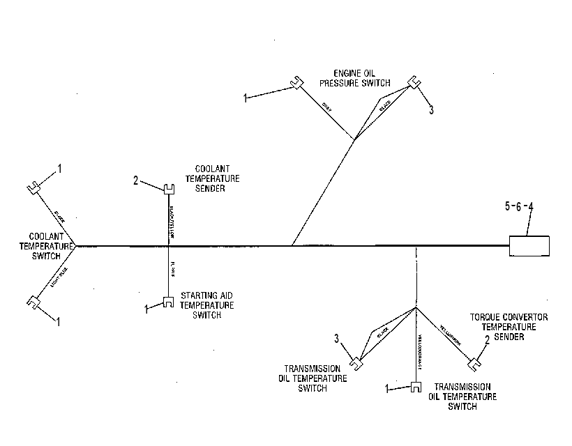 HARNESS AS-RH 7V6083 CAT