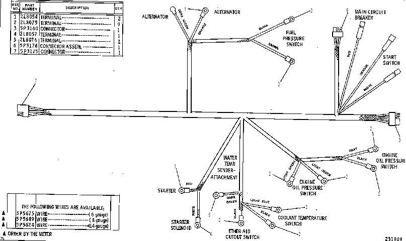 Жгут проводов 8G3856 CAT
