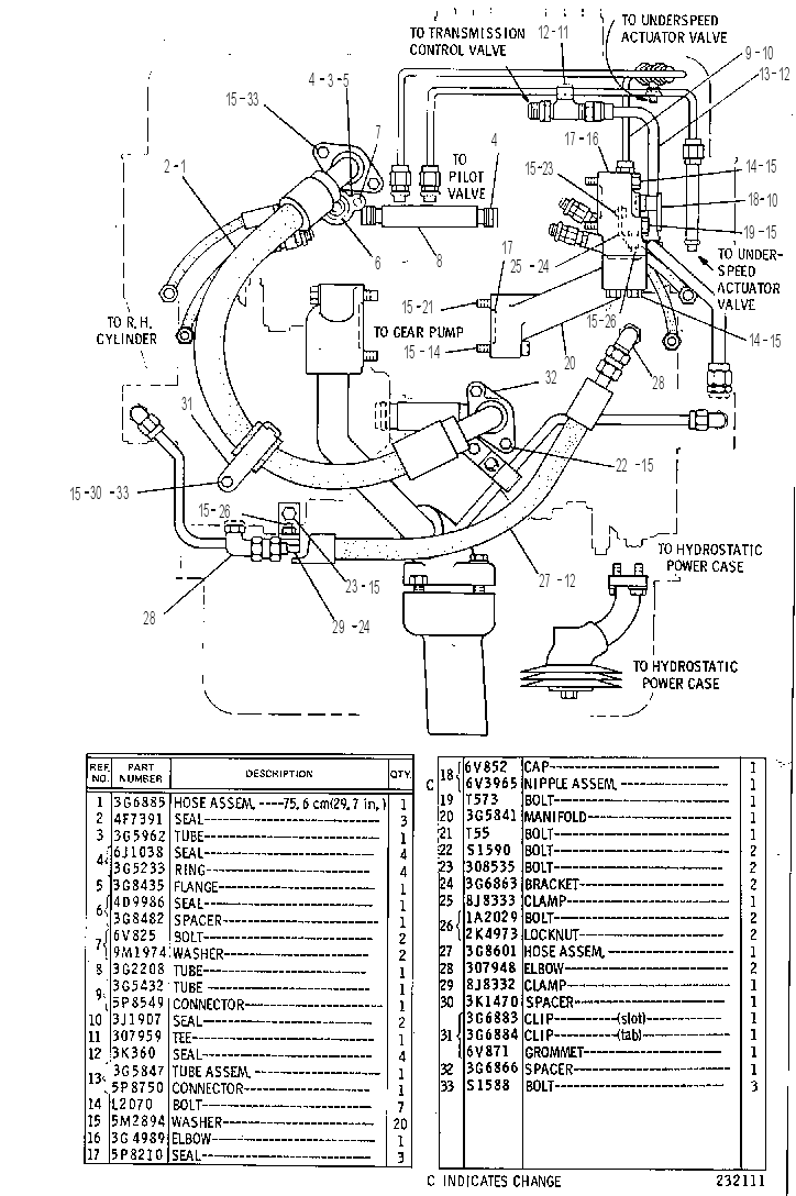LINES GP-HYDRO POWER CASE 3G5973 CAT