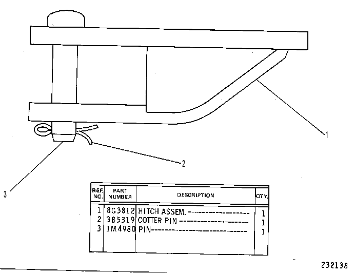 HITCH GP 8G3811 CAT