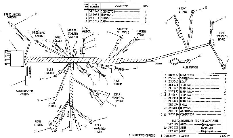 Жгут проводов 7G6091 CAT