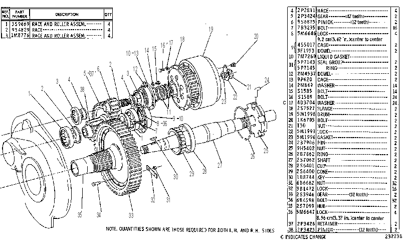 FINAL DRIVE GROUP 5R7267 CAT