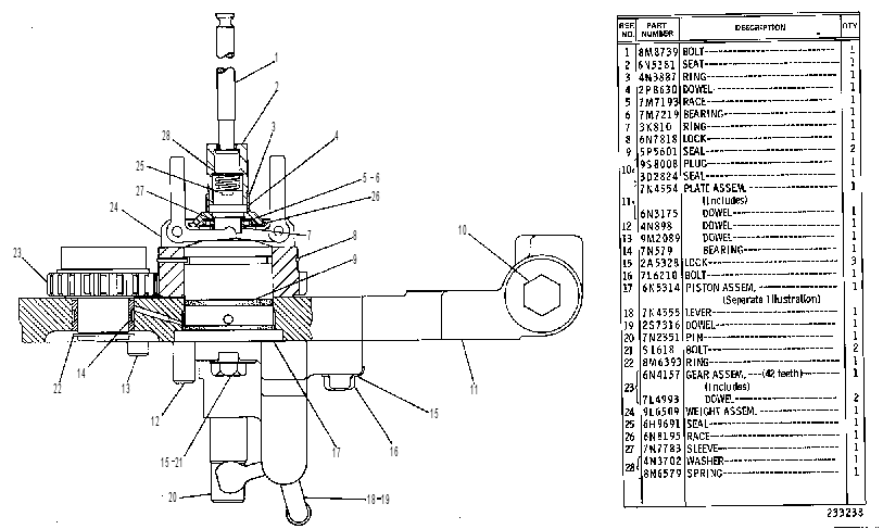 PLATE GP-GOVERNOR ADAPTER 1W4189 CAT