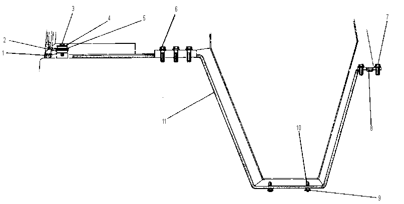 Крепление ROPS 7P6122 CAT