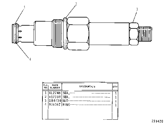 Клапан предохранительный 9J5733 CAT