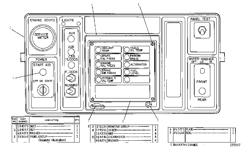Панель приборов 4V0037 CAT