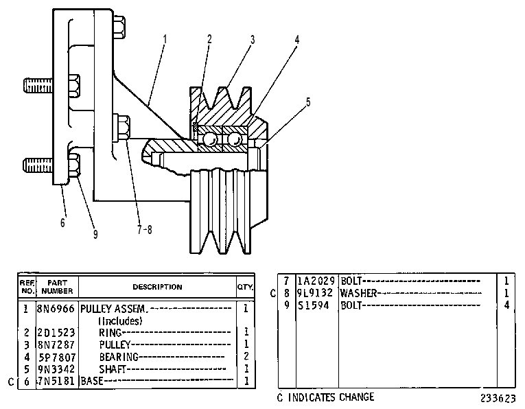 BELT TIGHTENER GP 6N7209 CAT