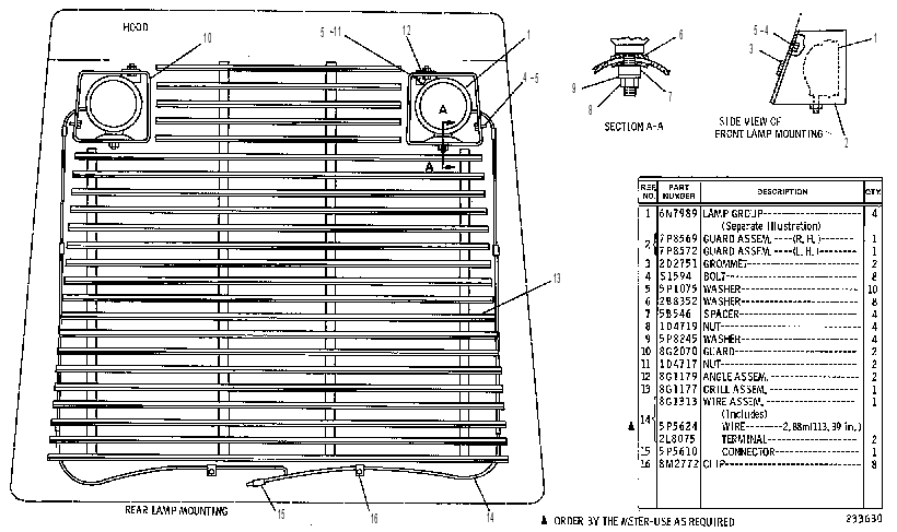Освещение 8G1176 CAT