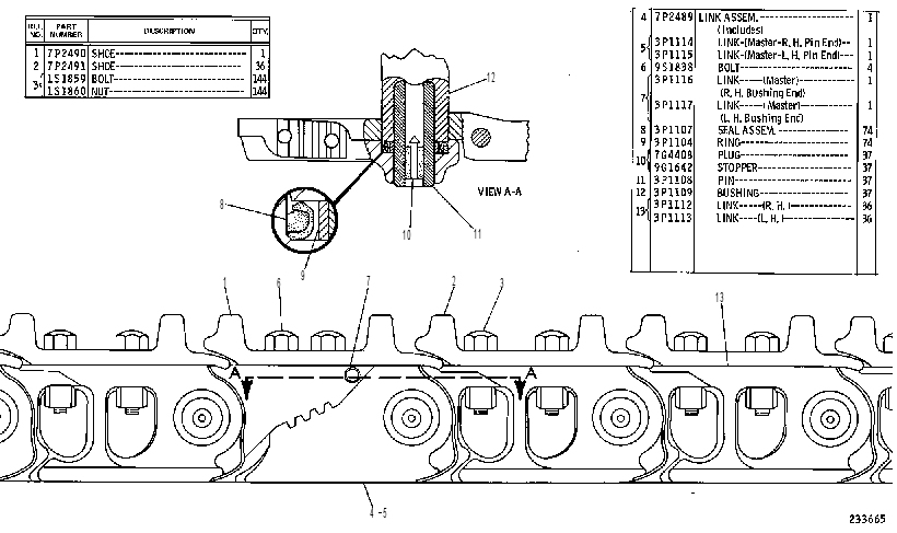Гусеница 7P1062 CAT