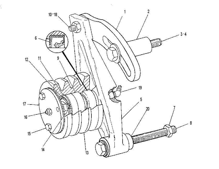 BELT TIGHTENER GP 5N7744 CAT